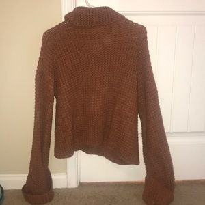 Goodnight macaroon burnt orange turtleneck sweater